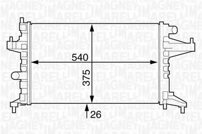 Радиатор, охлаждение двигателя MAGNETI MARELLI купить