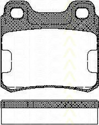Комплект тормозных колодок, дисковый тормоз TRISCAN купить