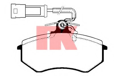 Комплект тормозных колодок, дисковый тормоз NK купить