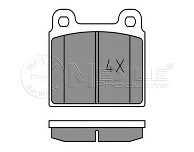 Комплект тормозных колодок, дисковый тормоз MEYLE купить