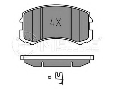 Комплект тормозных колодок, дисковый тормоз MEYLE купить