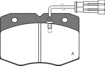 Комплект тормозных колодок, дисковый тормоз ADVANCE OPEN PARTS купить