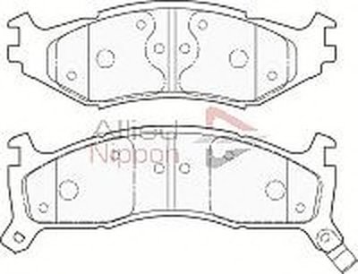 Комплект тормозных колодок, дисковый тормоз ANL Braking COMLINE купить