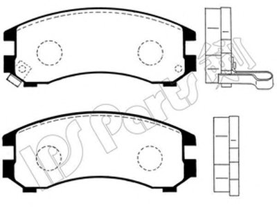 Комплект тормозных колодок, дисковый тормоз IPS Parts IPS Parts купить