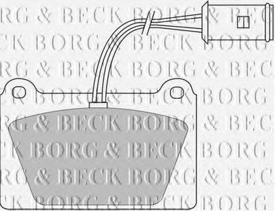 Комплект тормозных колодок, дисковый тормоз BORG & BECK купить