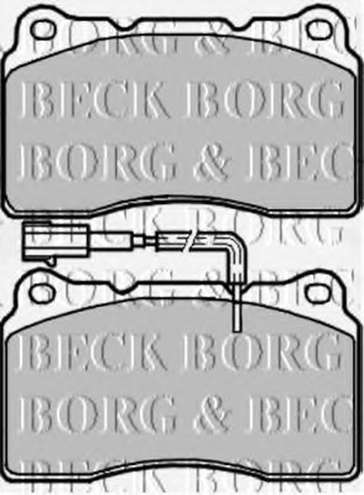 Комплект тормозных колодок, дисковый тормоз BORG & BECK купить