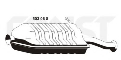 Глушитель выхлопных газов конечный ERNST купить