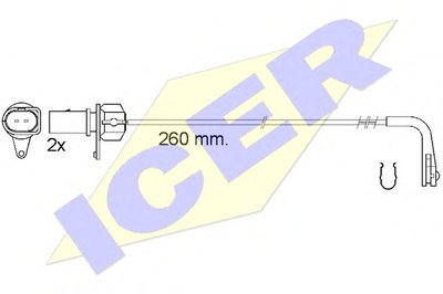 Сигнализатор, износ тормозных колодок ICER купить