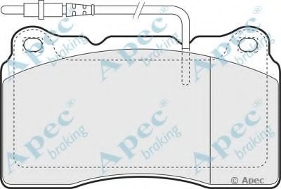 Комплект тормозных колодок, дисковый тормоз APEC braking купить
