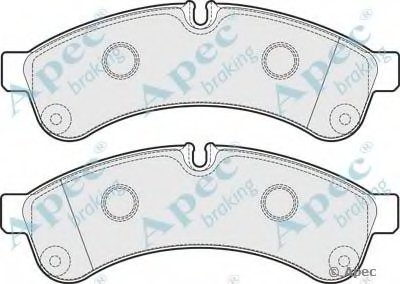 Комплект тормозных колодок, дисковый тормоз APEC braking купить