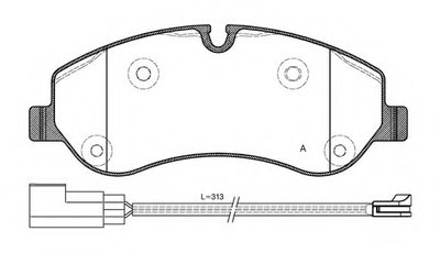 Комплект тормозных колодок, дисковый тормоз ADVANCE OPEN PARTS купить