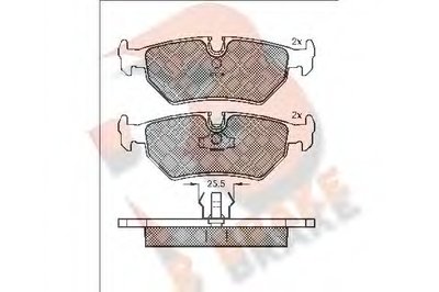 Комплект тормозных колодок, дисковый тормоз R BRAKE купить