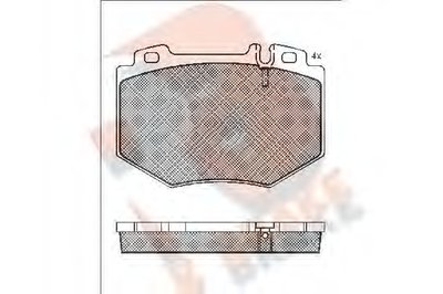 Комплект тормозных колодок, дисковый тормоз R BRAKE купить