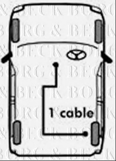 Трос, стояночная тормозная система BORG & BECK купить