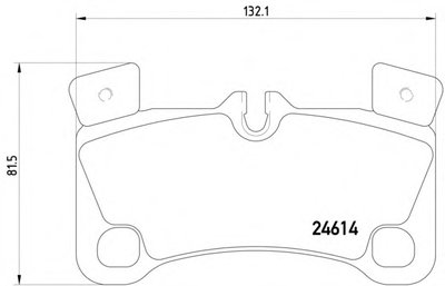 Колодки тормозные (задние) Audi Q7 06-16/Porsche Cayenne 02-10/VW Touareg 02-10 (Brembo)