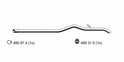 Труба выхлопного газа ERNST купить