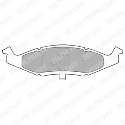 Комплект тормозных колодок, дисковый тормоз DELPHI купить