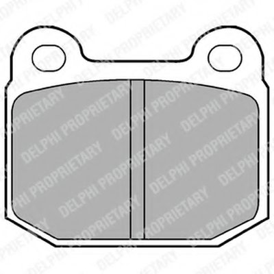 Комплект тормозных колодок, дисковый тормоз DELPHI купить