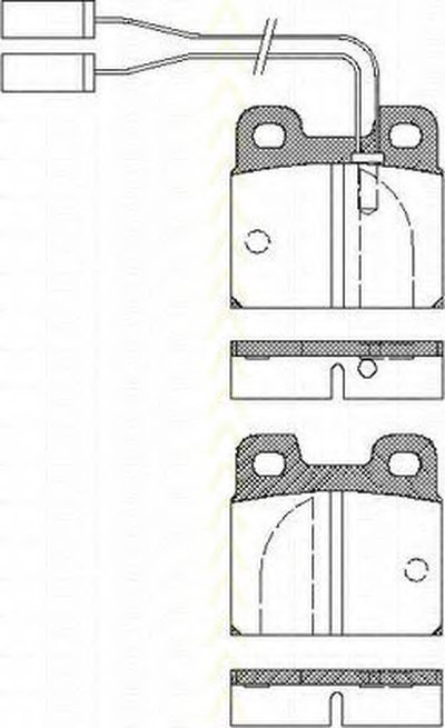 Комплект тормозных колодок, дисковый тормоз TRISCAN купить