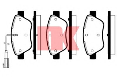 Комплект тормозных колодок, дисковый тормоз NK купить