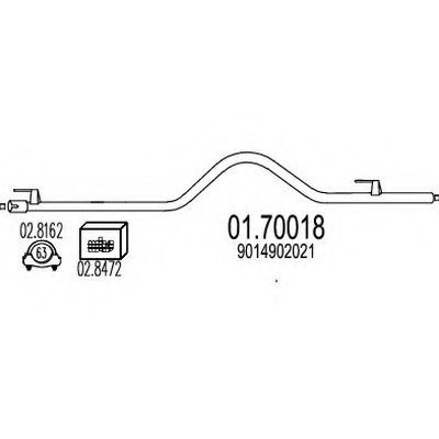 Труба выхлопного газа MTS купить