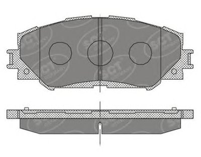 Комплект тормозных колодок, дисковый тормоз SCT Germany купить