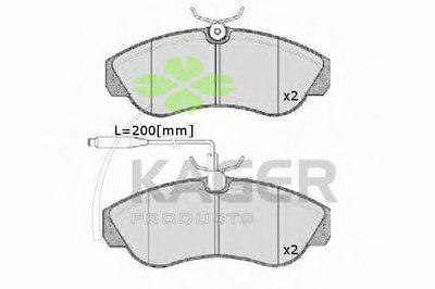 Комплект тормозных колодок, дисковый тормоз KAGER купить