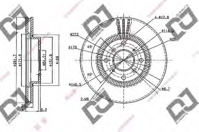 Тормозной диск DJ PARTS купить