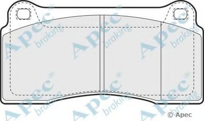 Комплект тормозных колодок, дисковый тормоз APEC braking купить