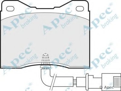 Комплект тормозных колодок, дисковый тормоз APEC braking купить