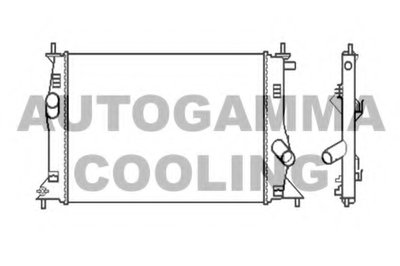 Радиатор, охлаждение двигателя AUTOGAMMA купить