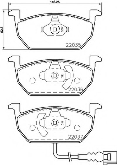 Комплект тормозных колодок, дисковый тормоз TEXTAR Придбати