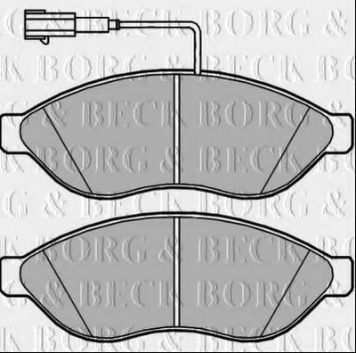 Комплект тормозных колодок, дисковый тормоз BORG & BECK купить