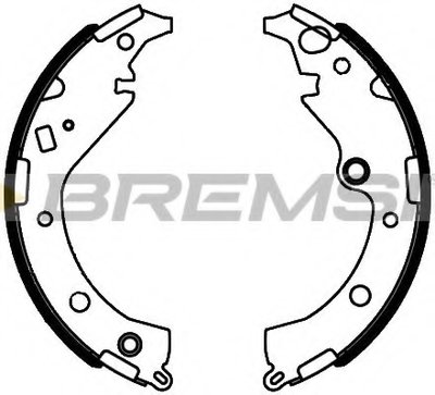 Комплект тормозных колодок BREMSI купить