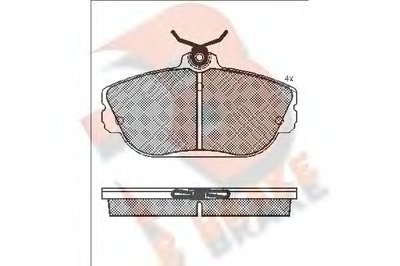 Комплект тормозных колодок, дисковый тормоз R BRAKE купить