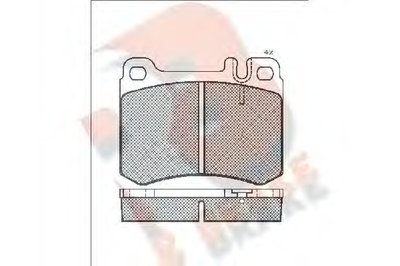 Комплект тормозных колодок, дисковый тормоз R BRAKE купить