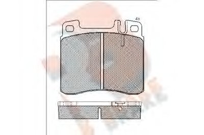 Комплект тормозных колодок, дисковый тормоз R BRAKE купить