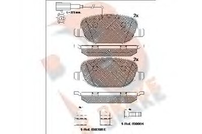 Комплект тормозных колодок, дисковый тормоз R BRAKE купить