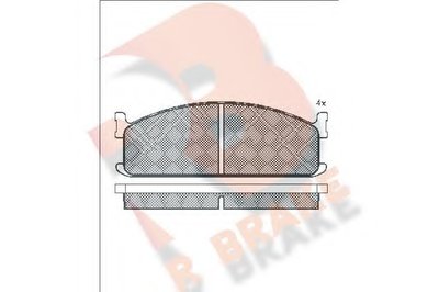 Комплект тормозных колодок, дисковый тормоз R BRAKE купить