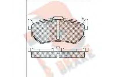 Комплект тормозных колодок, дисковый тормоз R BRAKE купить