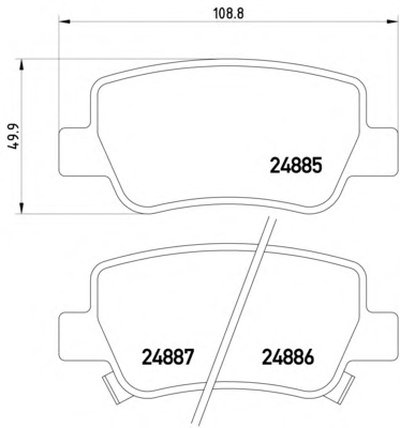 Колодки тормозные (задние) Toyota Avensis 08- (Bosch) Q+