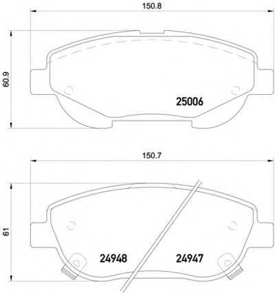 Колодки тормозные (передние) Toyota Avensis 2.0D/2.2D 09- (Bosch) Q+
