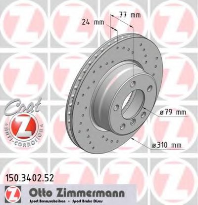 Тормозной диск SPORT BRAKE DISC COAT Z ZIMMERMANN Придбати