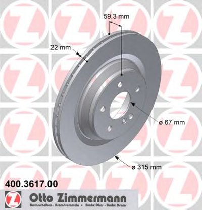 Тормозной диск ZIMMERMANN купить