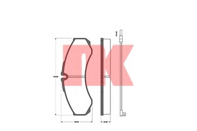 Комплект тормозных колодок, дисковый тормоз NK купить