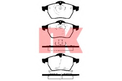 Комплект тормозных колодок, дисковый тормоз NK купить