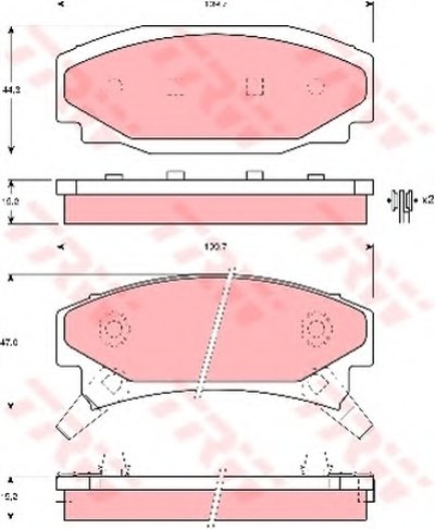 Комплект тормозных колодок, дисковый тормоз TRW купить