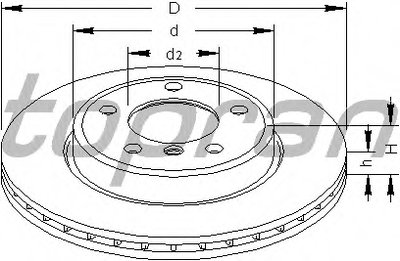Тормозной диск TOPRAN купить