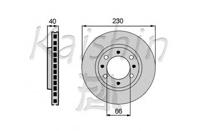 Тормозной диск KAISHIN купить