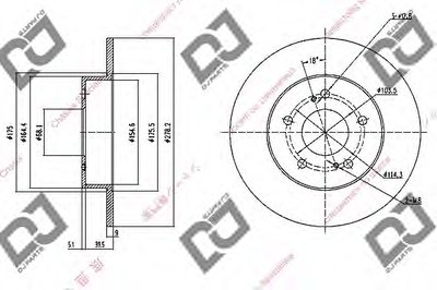 Тормозной диск DJ PARTS купить